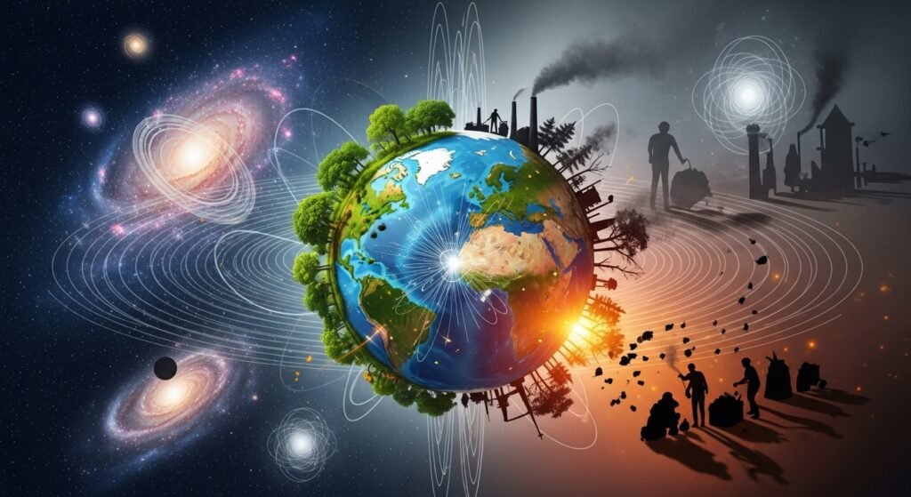 Human Impact on Universal Forces and Ecological Balance