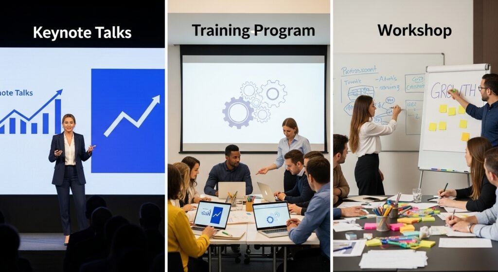 Keynote Talks, Training Programs, and Workshops for Growth