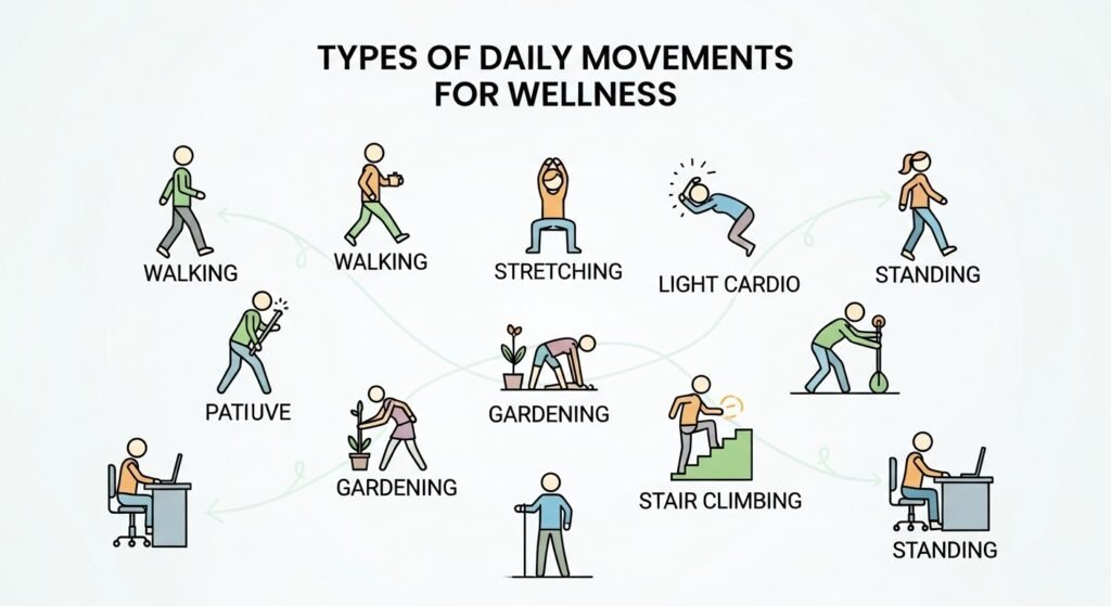 Types of Daily Movements for Wellness