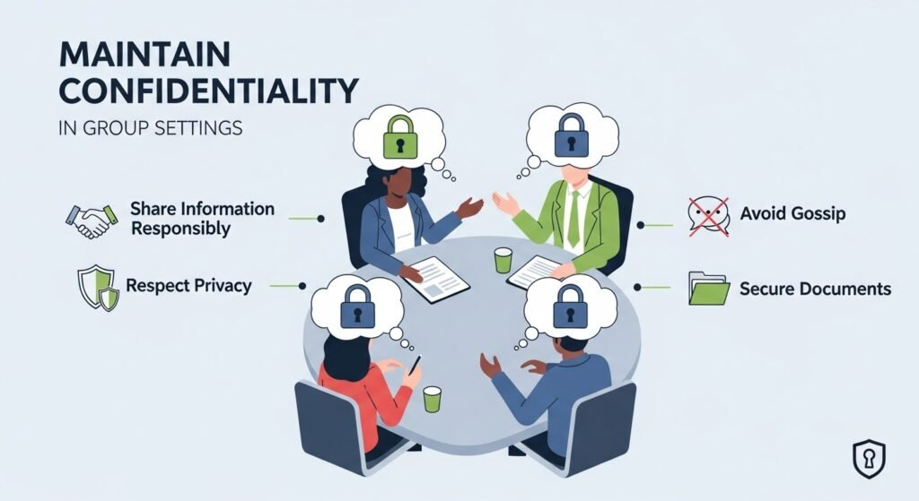 Maintain Confidentiality in Group Settings