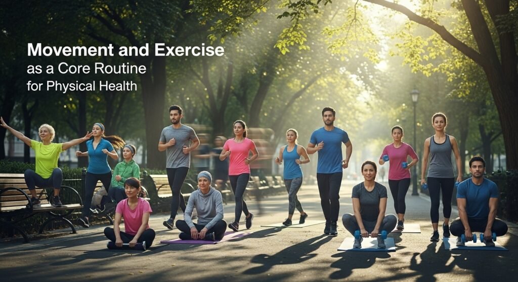 Movement and Exercise as a Core Routine for Physical Health
