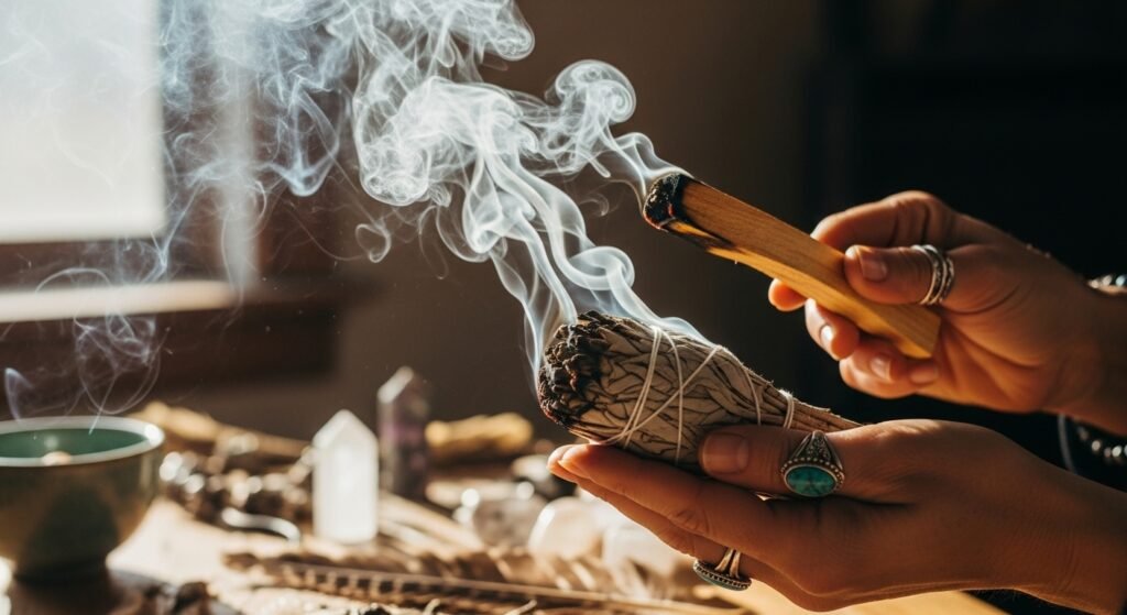 Sacred Smudging with Sage and Palo Santo