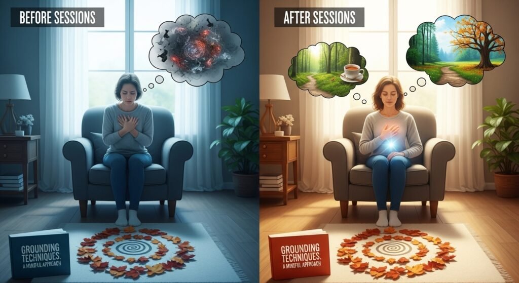 Use Grounding Techniques Before and After Sessions