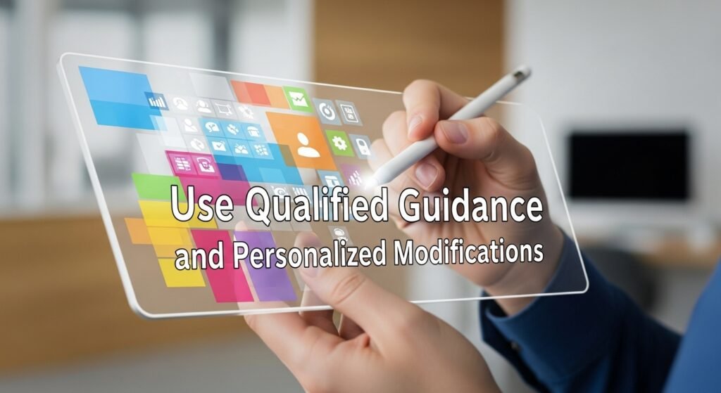 Use Qualified Guidance and Personalized Modifications