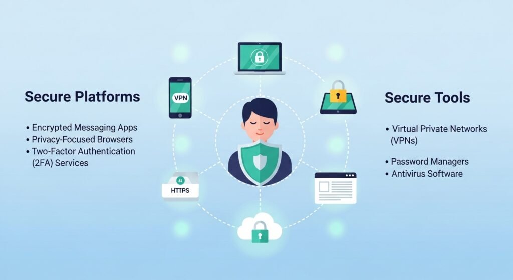 Use Secure Platforms and Tools for Digital Wellness