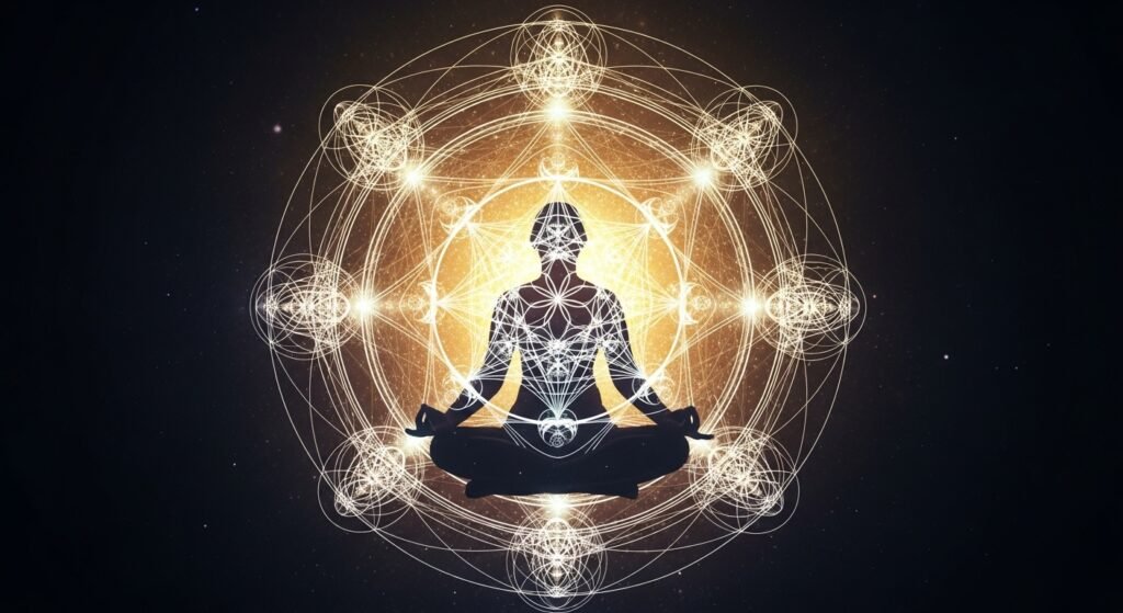 Sacred Geometry Meditation taps into the fundamental patterns that create reality itself. Bahlon taught that specific geometric forms hold vibrational keys that unlock higher dimensional awareness and activate dormant spiritual technologies within your consciousness. 