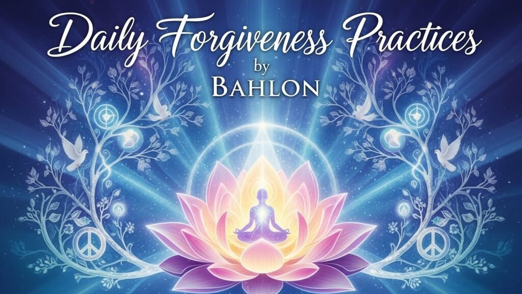 Bahlon prescribes daily forgiveness practices amplifying the healing power of forgiveness through morning Ho'oponopono chants and evening release rituals. 