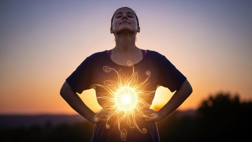 Solar plexus chakra balance and alignment forges unshakeable confidence improving energy through personal power activation eliminating imposter syndrome